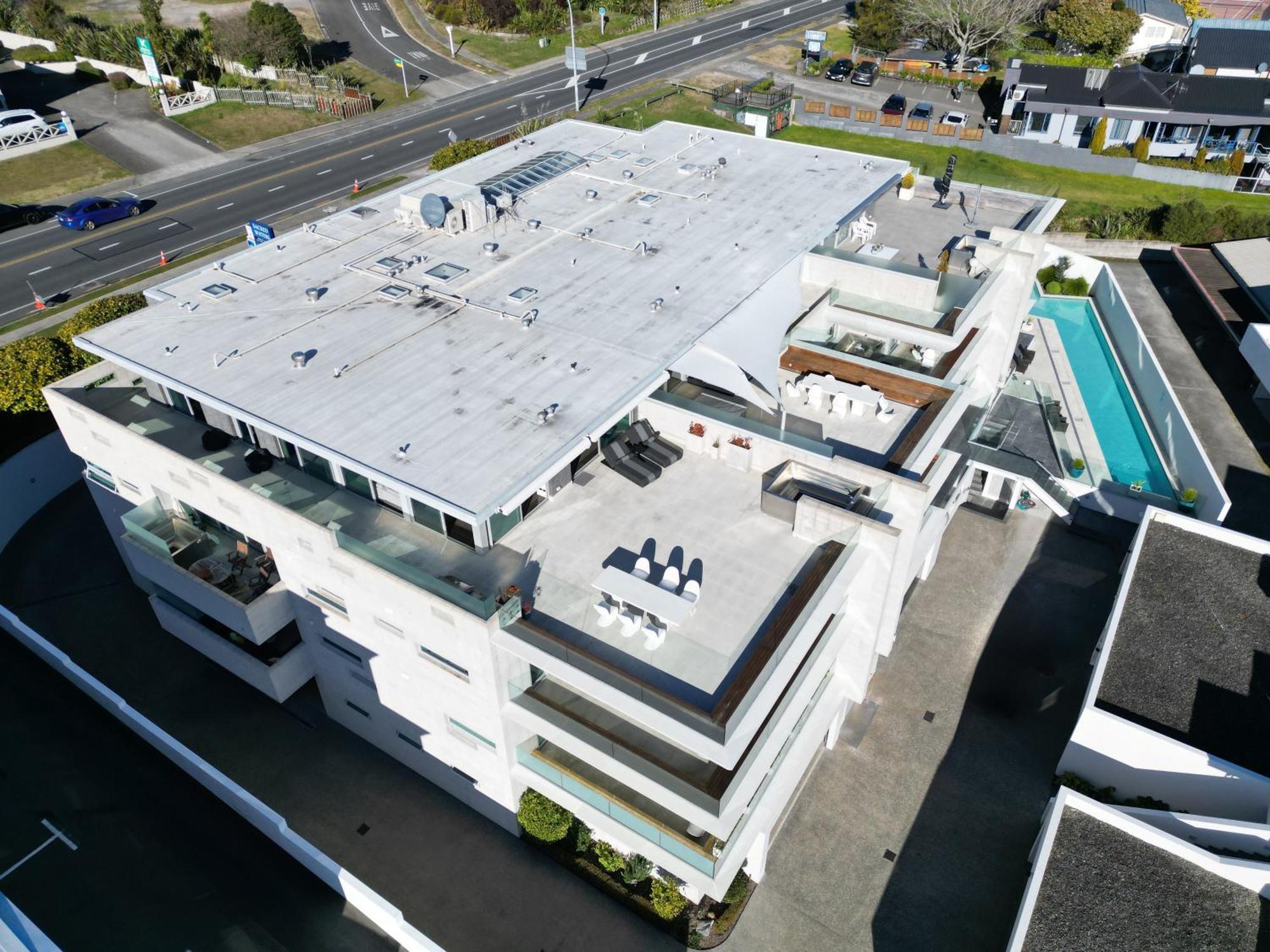 Aparthotel Sacred Waters Taupo Zewnętrze zdjęcie Aerial view of the M Hotel